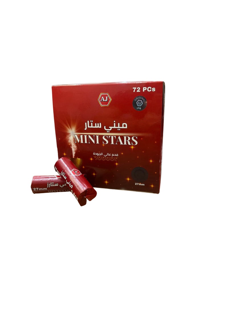 AJ Charcoal Mini Stars Premium Bukhoor Charcoal - Image 1